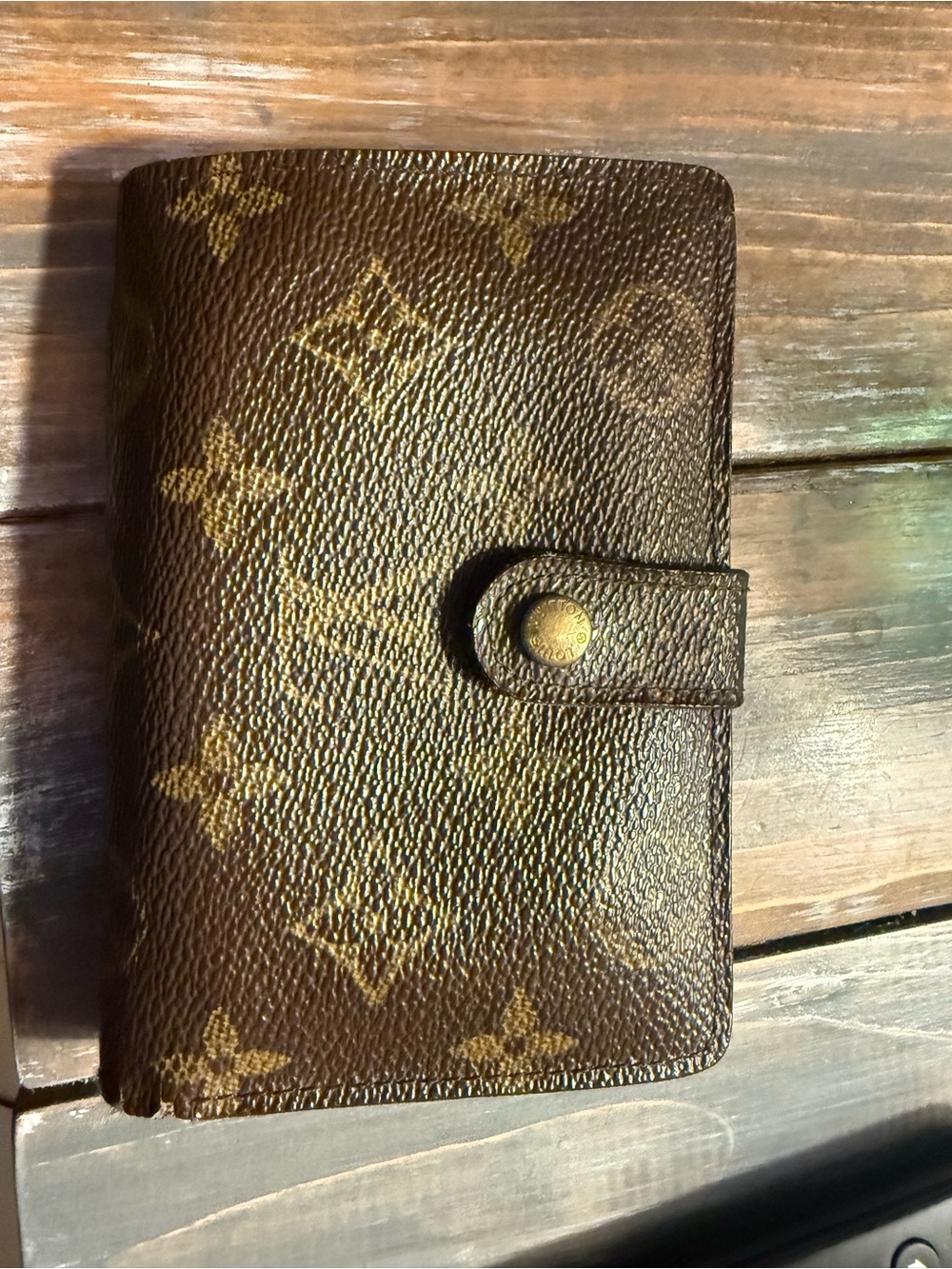 Louis Vuitton Brown Monogram Canvas Snap Wallet